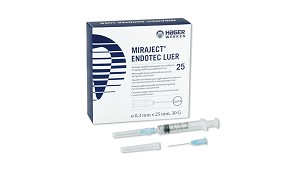 Miraject Endotec Luer Canula 0.4 x 25 mm (27 G), 25 db ›Endotec Luer›0.4 x 25 mm (27 G)›
