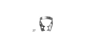 Fit-Rubber Dam Clamp - No. 27 Premolar Clamp Wingless ›27››kapocs