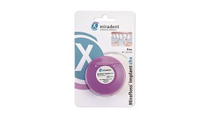 Miradent Mirafloss Implant CHX Floss Fibers Fine, Pink ›Implant CHX Floss›Fine›